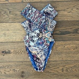 Anthropologie One Piece Paisley Swimsuit